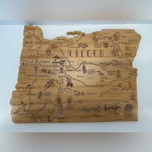 Oregon Engraved Bamboo Cutting Board